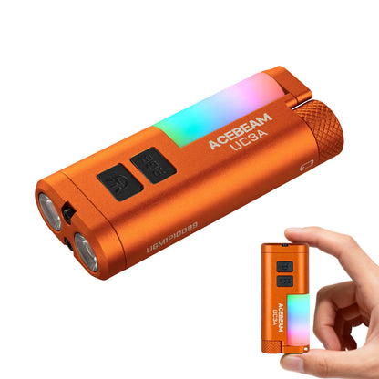 ACEBEAM UC3A EDC Flashlight Rechargeable Wide Voltage(1.2-4.8V) LED Torch With Camping Light Magnetic Multifunctional For Dog