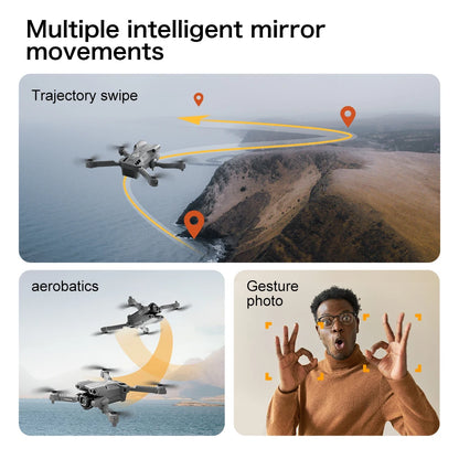2026 Upgrade Mini 5 Pro RC Drone 8K Dual Camera WiFi FPV Optical Flow Hover RC Quadcopter Aircraft For Aerial Photography Hobby