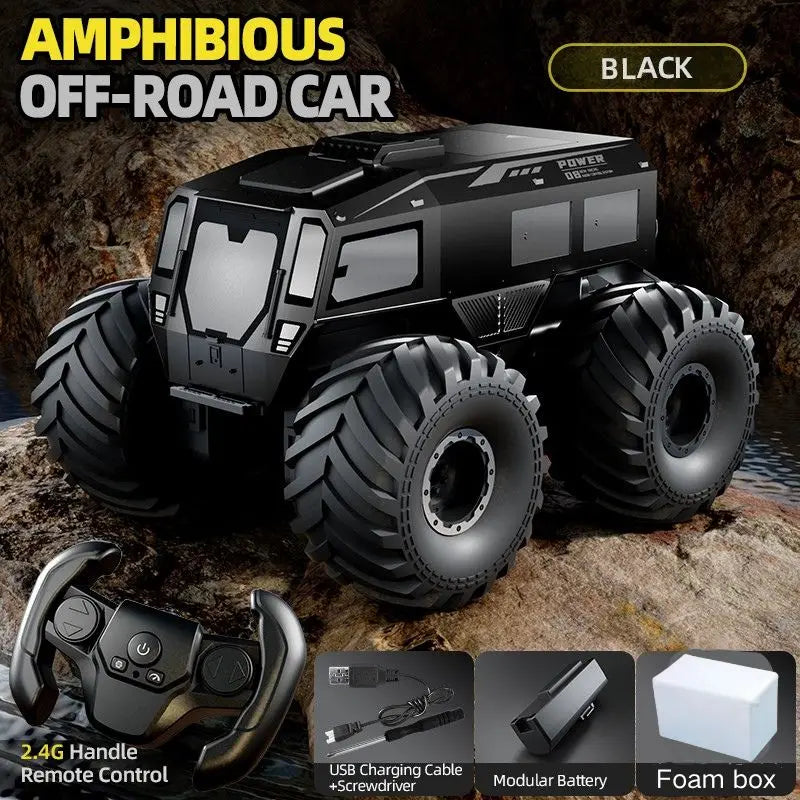 New JJRC Q210 RC Sherpa Four-Wheel Drive Large Foot Climbing All-Terrain Amphibious Vehicle Toys for Children.