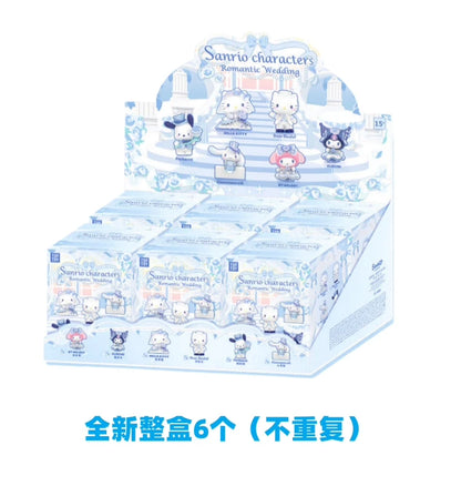 Hello Kitty  Romantic Wedding Series Blind Box Figurine Trendy Toys Century Wedding Series Anime Figures Mystery Box Dolls Gift