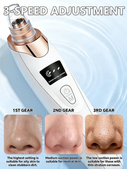 Electric Pore Vacuum Blackhead Remover for Removing Blackheads, Professional Facial Skin Pore Extractor Suction Machine