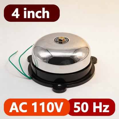 2/3/4/6 Inch Internal Strike Electric Bell AC110/220V DC12/24V High Decibel Loud Sound Alarm Doorbell School Factory Household