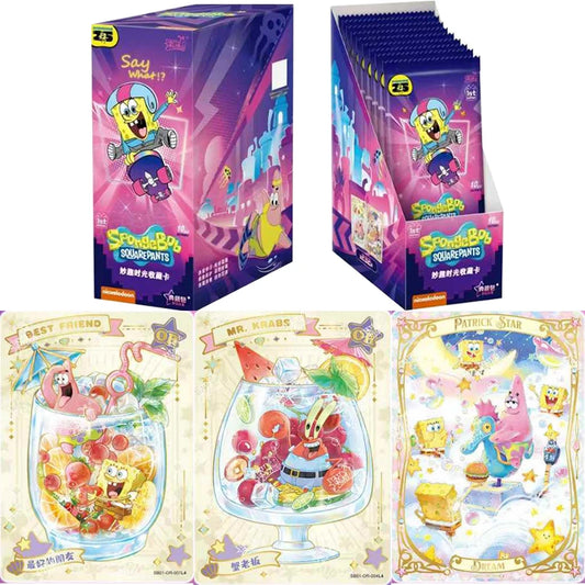 KAYOU Genuine SpongeBob SquarePants Card Fun Time Dream Music Sweet Debut Anime Movie Collection Card Toys Gifts