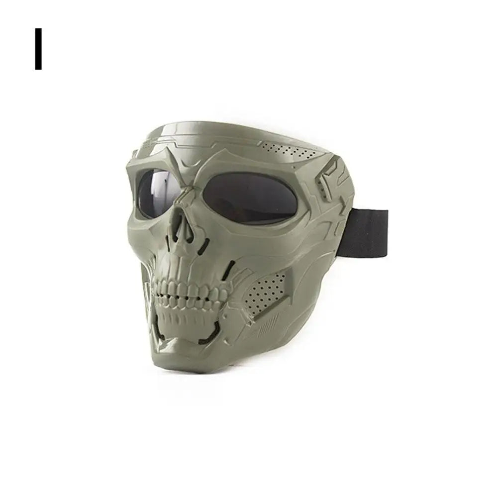 Creative Skull Motorcycle Riding Mask Retro Harley Mask Windproof Dustproof Face Mask Outdoor Goggles Adjustable Elastic Band