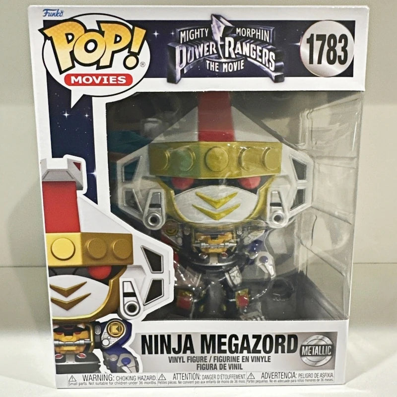 Funko Pop! Mighty Morphin Power Rangers Red Black Yellow Blue Pink Ranger Lvan Ooze Ninja MegaZord Figure Collectible Model Gift