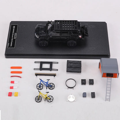 GCD 1:64 4Runner TRD Pro N280 SUV Heavily Modification Version Alloy Model Car