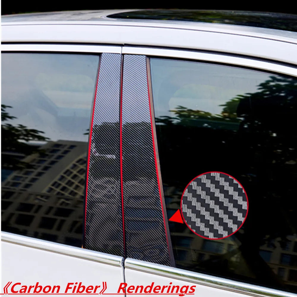 Car PC Material Pillar Post Cover Door Trim Window Molding Sticker Plate Accessories For PORSCHE Panamera 2010-2023/Macan 2014+