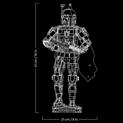2026 New 1544PCS Classic Movie Boba Building Blocks Fett Character Blocks Bricks Construction Toys for Friends Birthday Gifts