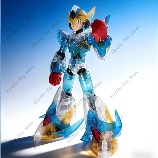SS Model RockMan X Falcon Armor Translucent Color Assembly Model Kit Action Figure KO KP701 X5 Anime Figures Birthday Gift