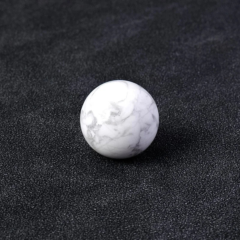 16mm Natural Crystal Ball No Hole Beads, Polished Agate Gemstone Sphere Bulk for DIY Jewelry Crafts Home Decor Gifts