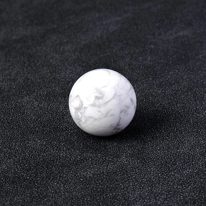 16mm Natural Crystal Ball No Hole Beads, Polished Agate Gemstone Sphere Bulk for DIY Jewelry Crafts Home Decor Gifts
