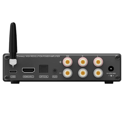 SMSL A50PRO 2.1 Power Amplifier 2 MA12070P Bluetooth EQ Setting 100W HDMI-ARC Screen OFF High Low Filter