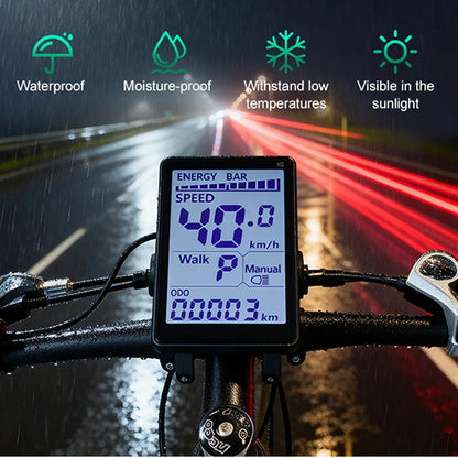 Color Wired Stopwatch Supports Electronic Shift Odometer Bike Computer Waterproof Cycling Odometer Electric Bike Accessories