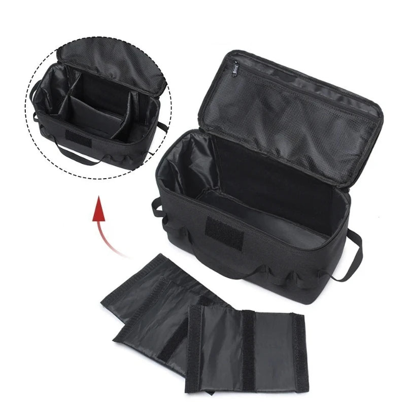 Outdoor Camping Gas Tank Storage Bag Large Capacity Ground Nail Tool Bag Gas Canister Picnic Cookware Utensils Kit Bag