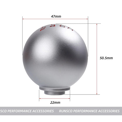 New Gear Shift Knob 5/6 Speed Matte Ball Shape for Honda Civic FD2 FN2 EP3 TYPE R DC2 DC5 Fit City Shifter Knob M10x1.5