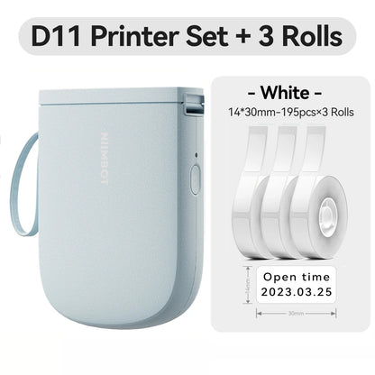 Niimbot D11 Mini Printer Wireless Phone Pocket Thermal Label Maker USB Rechargeable Inkless DIY Name Price Tag Sticker Machine