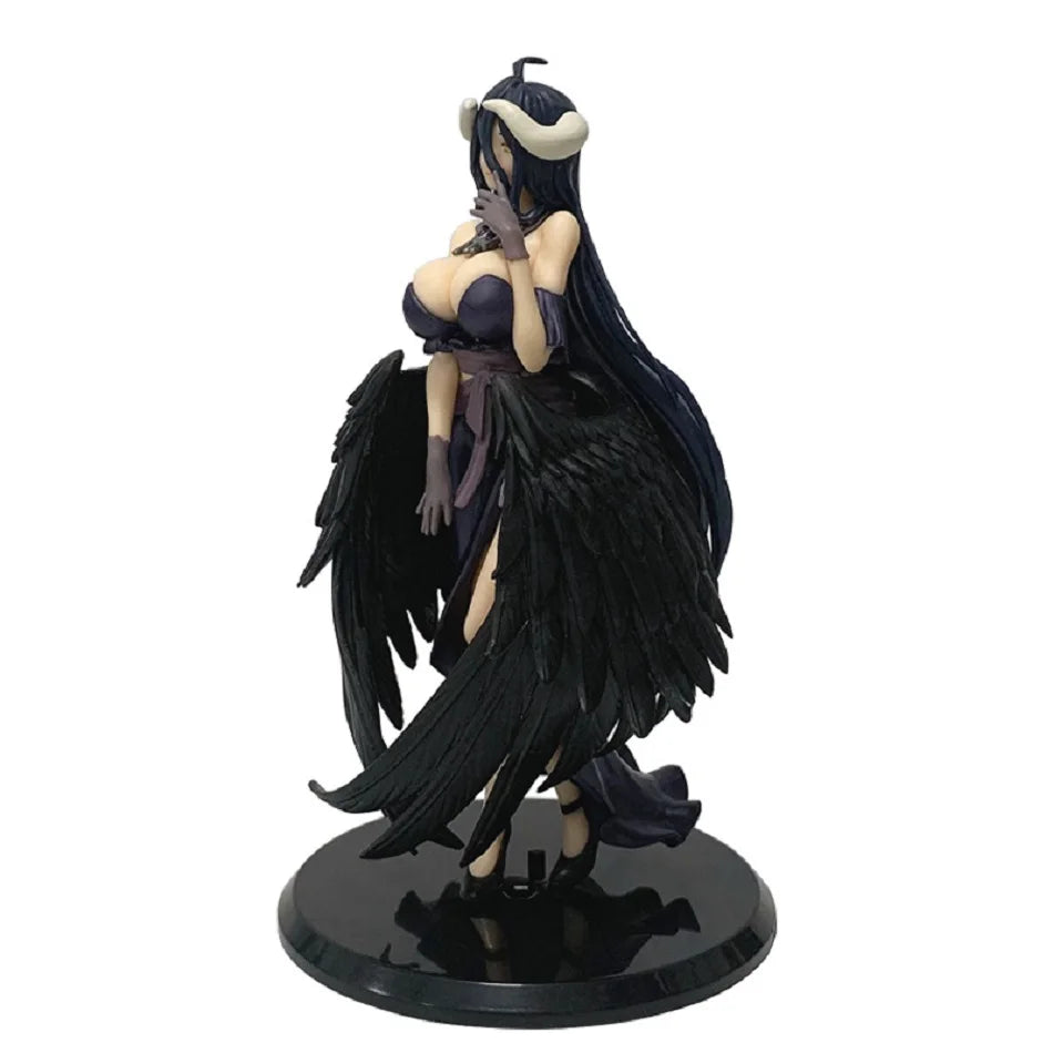 18cm Anime Overlord Figure Albedo Dark Bull Horn Armor&Party Dress Series  Action Figure PVC Collection Model Figurine Toys Gift