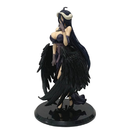 18cm Anime Overlord Figure Albedo Dark Bull Horn Armor&Party Dress Series  Action Figure PVC Collection Model Figurine Toys Gift