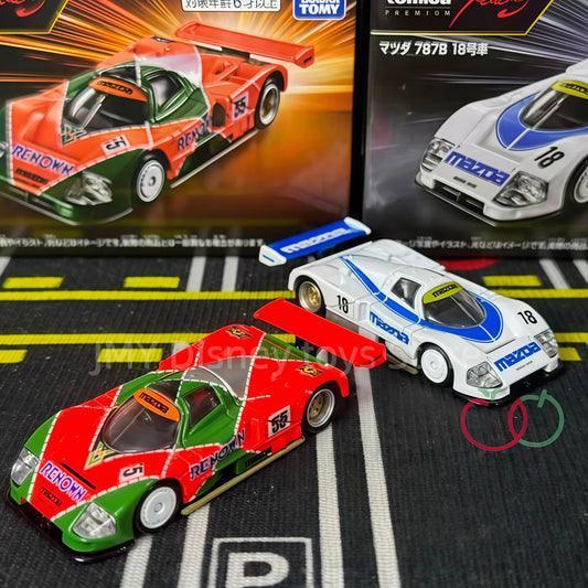 Premium Mazda Le Mans 787b No.18 New Takara Tomy Tomica Alloy Diecast 1/58 Scale Racing Vehicle Hobby Collectible Model Car