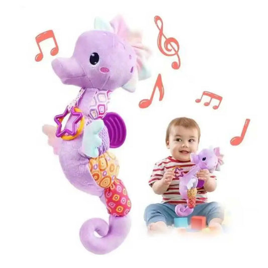 Baby Rattles Toys Infant Musical Stuffed Animals Soft Toy with Bright Colors Crinkle Sound Paper Newborn Toys for 0 12 Months