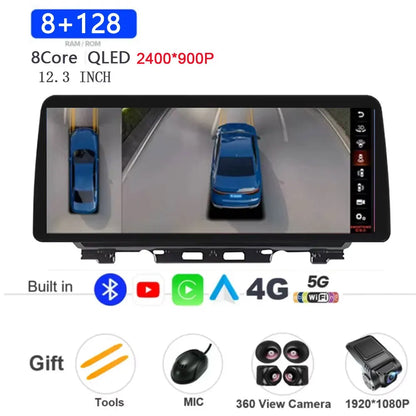 Android 16 12.3 Inch Wireless CarPlay Car Radio For Suzuki Jimny JB64 JB74 2018 2019 2020 DSP GPS 4G SIM Touch Multimedia Player