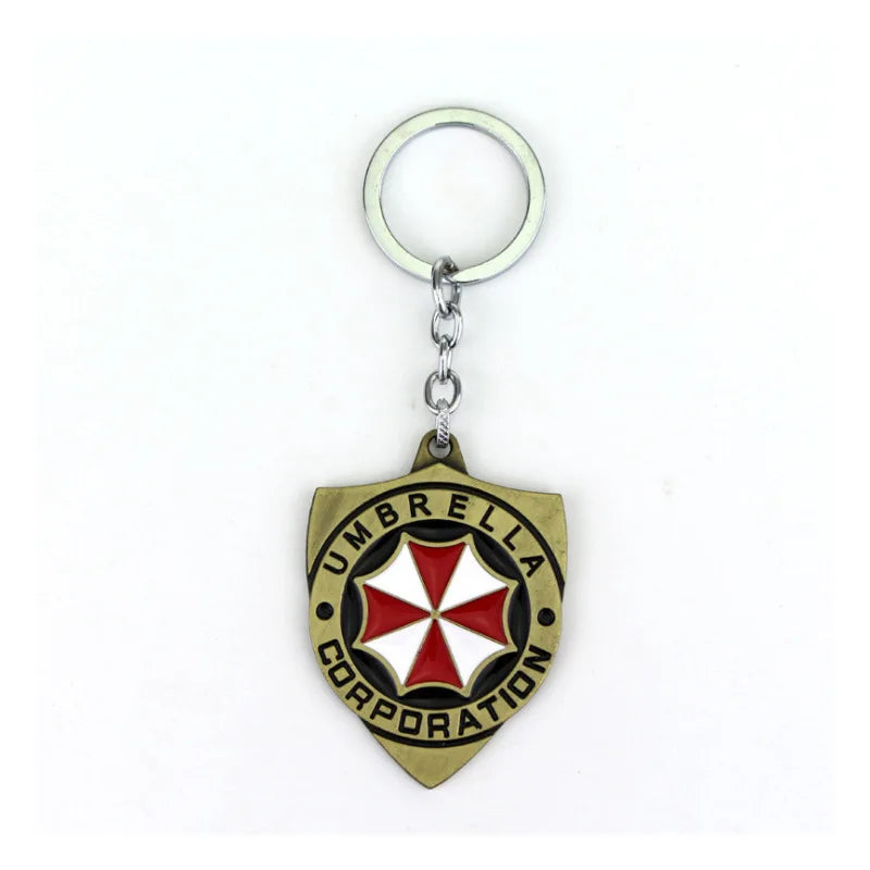Resident Evil Metal Keychain Necklace Series STARS Badge Pendant 2026 Umbrella Corporation Cosplay Accessory Gift Collectible