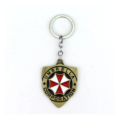Resident Evil Metal Keychain Necklace Series STARS Badge Pendant 2026 Umbrella Corporation Cosplay Accessory Gift Collectible