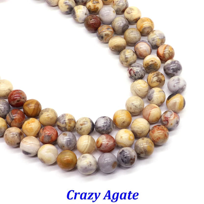Natural Stone 4 6 8 10mm Round Leopardskin Jaspers Stone Spacer Loose Bead For Jewelry Making DIY Bracelet Needlework Accessorie