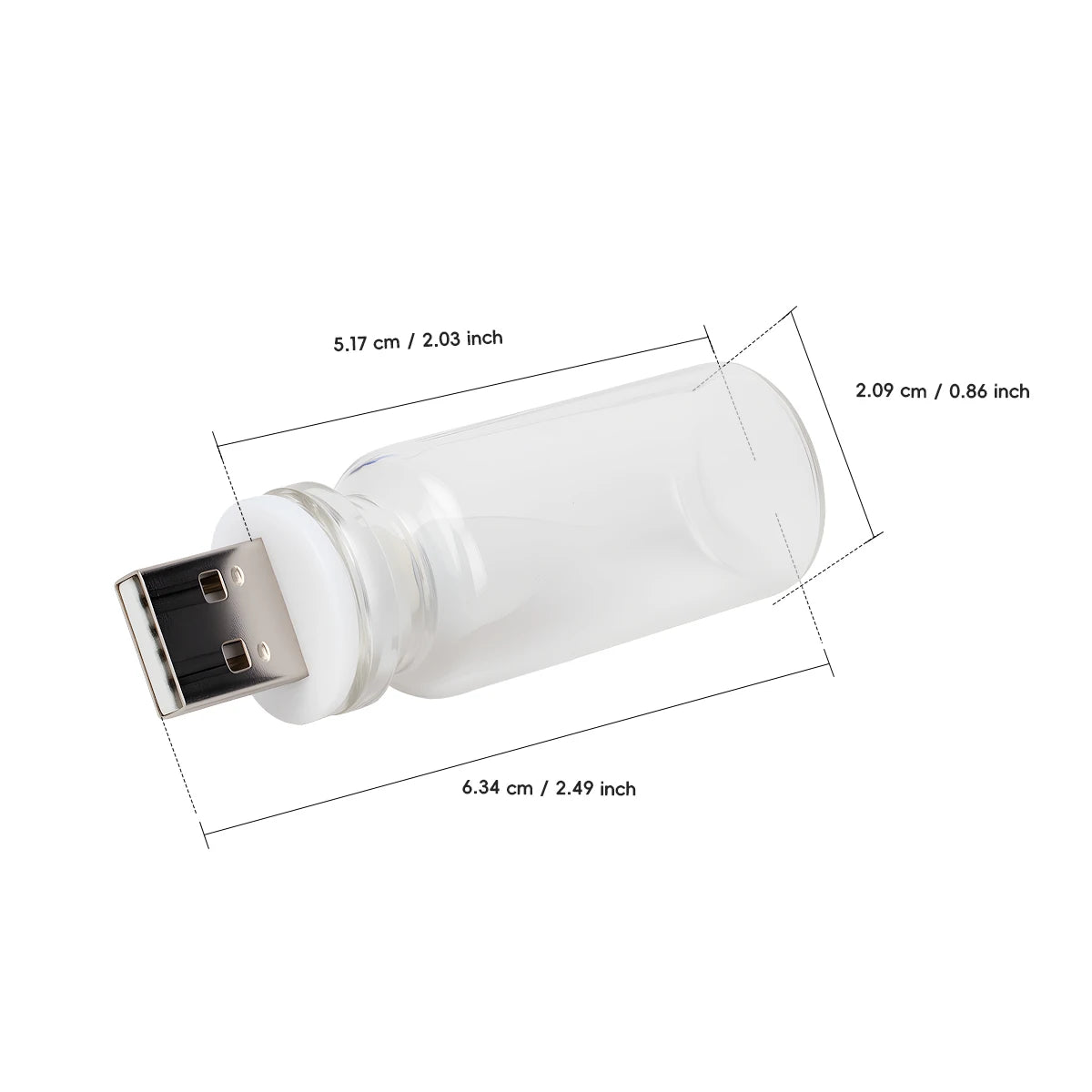 RGB Dynamic LED Touch Ambient Light Candle Type Night Light Clear Glass Flickering Flame Light USB Car Interior Accessories