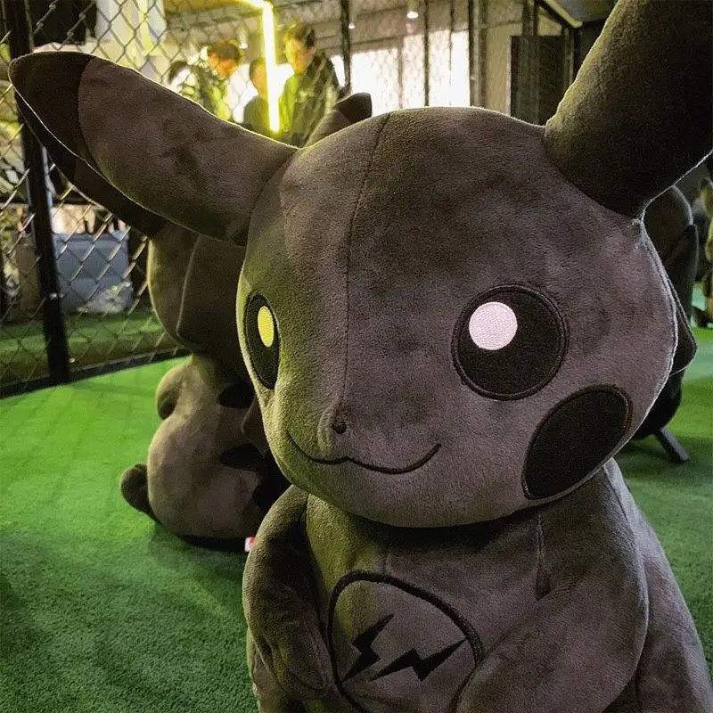 20CM Pokemon X Fragment Anime Character Dark Pikachu Doll Kawaii Pop Doll Black Pikachu Pillow Birthday Gifts Female
