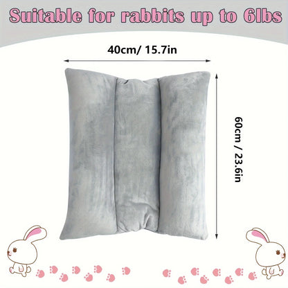 1 Piece of Rabbit Bed with Thick Plush Cushion, Suitable for Small and Medium-Sized Rabbits