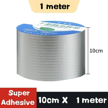 Waterproof Tape High Temperature Resistance Aluminum Foil Thicken Butyl Tape Wall Pool Roof Crack Duct Repair Sealed Self Tape