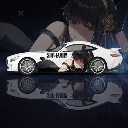 Yor Forger Sexy Anime Girl Car Body Stickers Anime Itasha Vinyl Car Side Decal Sticker Car Sticker Automotive Decor Film