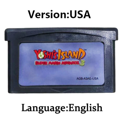 Mario GBA Games cards EUR USA Version GBA Game Cartridge 32 Bit Video Game Console Card Series Super  Wario Land4
