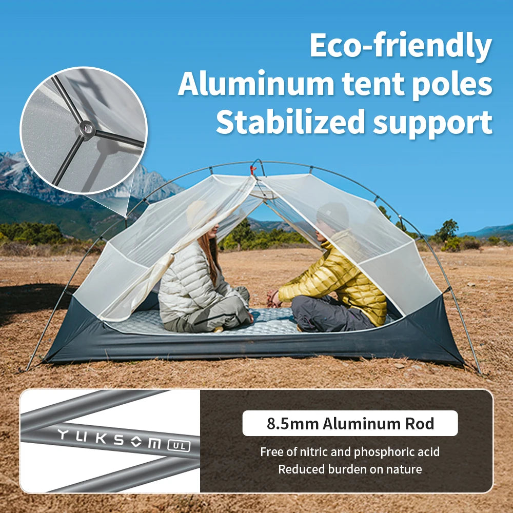 Naturehike Mongar UL PRO 1-3 People Tent 20D Ultralight Travel Waterproof Hiking Survival Outdoor Camping Portable Sun Shelter
