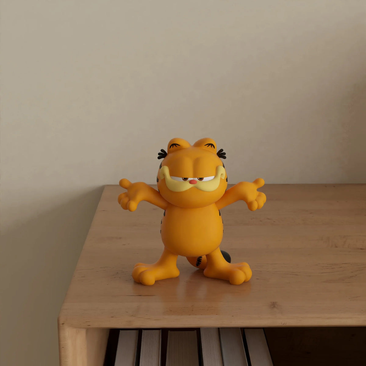2026 Hot New Cute Style 8.5Cm Garfields Family Peripherals Desktop Ornament Collectible Figure Model Toys Birthday Gifts