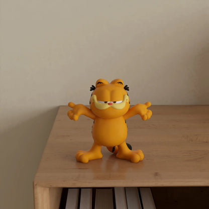 2026 Hot New Cute Style 8.5Cm Garfields Family Peripherals Desktop Ornament Collectible Figure Model Toys Birthday Gifts