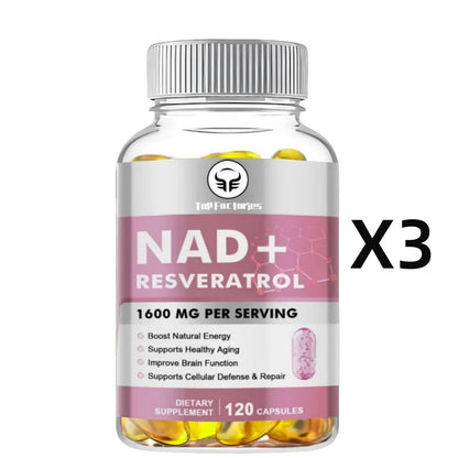 NAD Supplement, 1600mg - Liposomal NAD+Supplements Resveratrol, Nad Plus Promotes Supplements