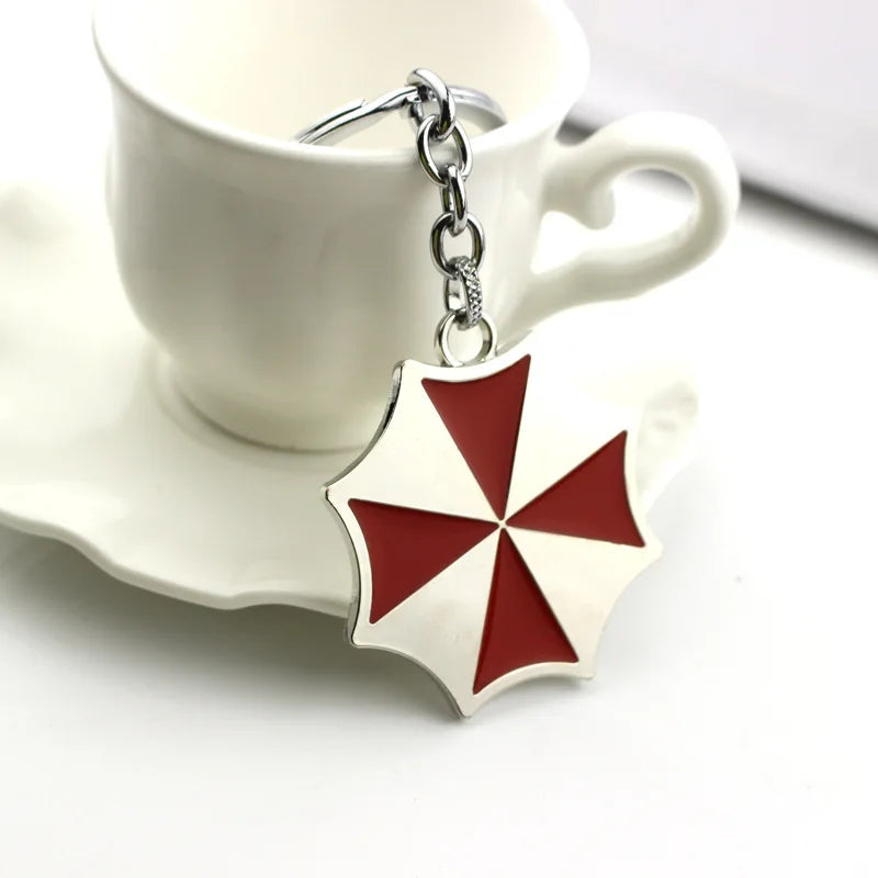 New Umbrella keychain Action Movie Residents Evils llavero брелок Thriller Movie Protective Umbrella Corporation Key Chain Car