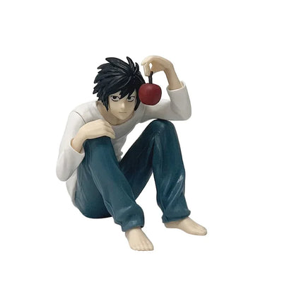 Death Note Anime 8-16cm Figure L Lawliet Ryuk Holding Apple Model for Halloween Ornament Figurine Fans Collection Christmas Gift