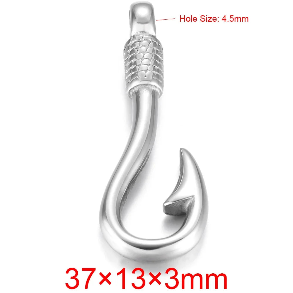 Stainless Steel Hooks Pendant Bracelet Clasp Fishhook Jewelry Making Findings Charms DIY Supplies Accessories Wholesale