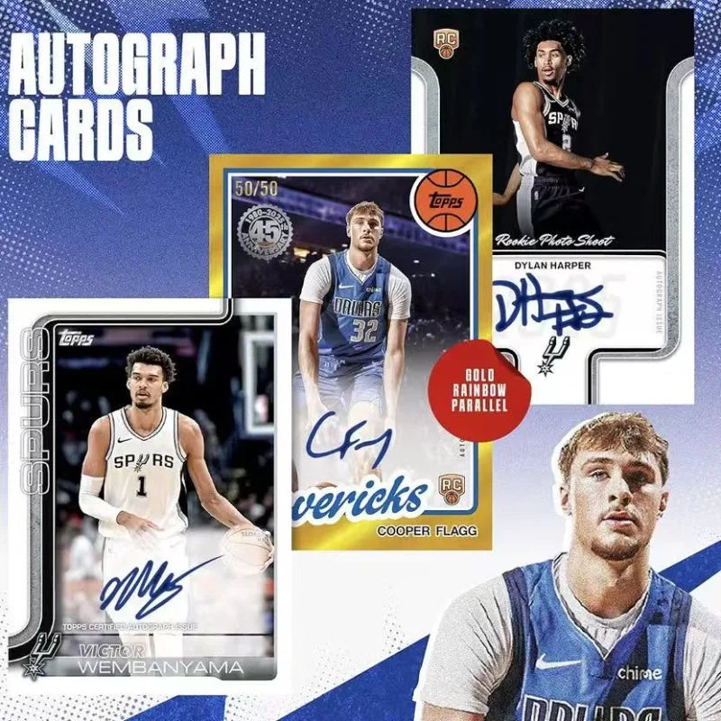 2025-2026 Genuine Topps NBA Flagship Holiday Basketball Star Cards Collection Limited Edition Fans Gift Toys