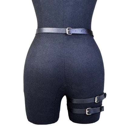 Women's Fashion Harness Belt PU Leather Harness Belts Gothic Exotic Adjustable Waistband Daily Wear Clothing Accessories
