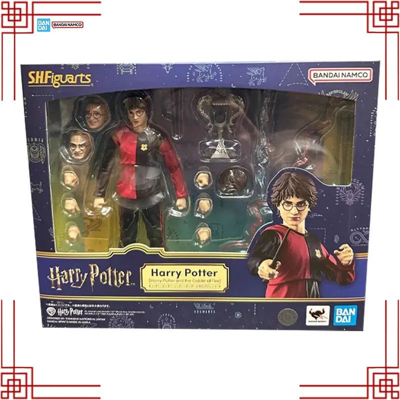 Bandai S.H.Figuarts Harry Potter The Goblet of Fire Model Kit Genuine SHF Harry Potter Lord Voldemort Moive Action Figure Toys