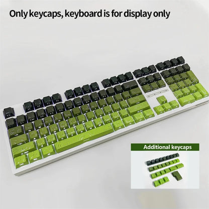 New Topographic Keycaps 4.0 Version Shine Through 98 Key PBT Cherry Profile Side Print Backlit for MX Gamer Mechanical Keyboard