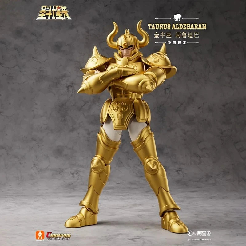 BLOKEES Original Gold Saint Seiya Cancer Deathmask Dragon Shiryu Capricorn Shura High-Detailed Anime Statue Action Figure Model