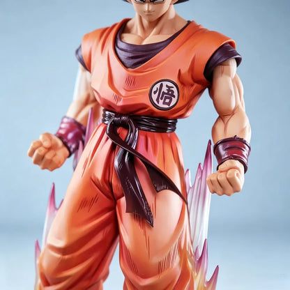 37cm/14.57in Anime Dragon Ball Z Figure Kaiouken Goku Action Figures Pvc Statue Desktop Ornamen Collection Model Toys Gifts
