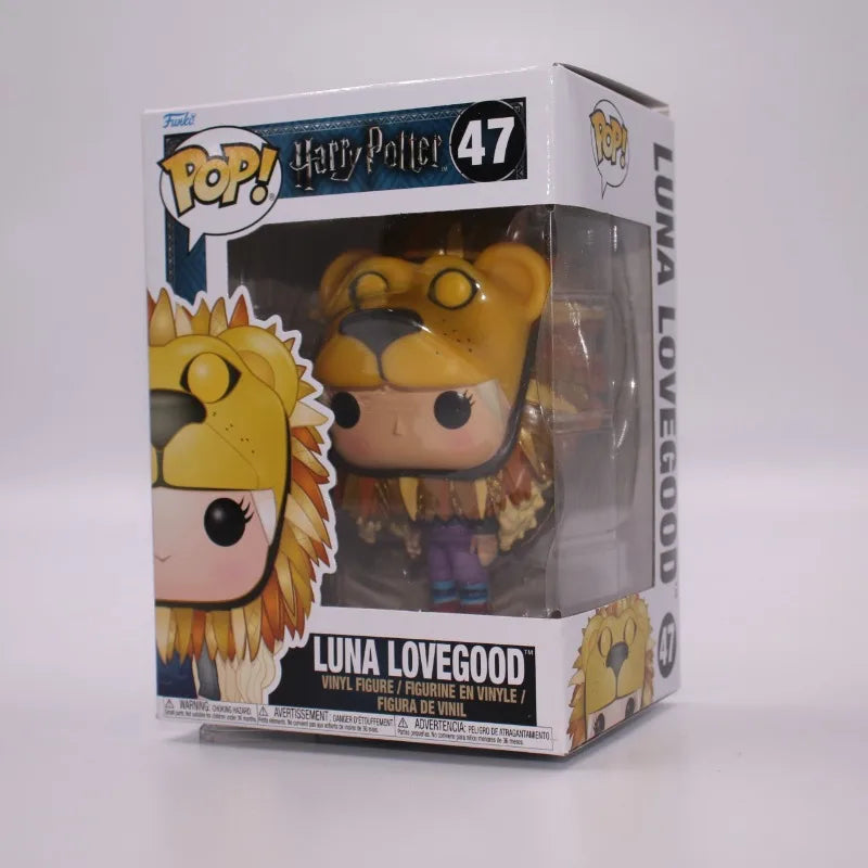 Funko Pop Official Genuine Harry Potter Luna Lovegood #47 Lion Head Vinyl Figure Collectible Model Doll Fan Gift