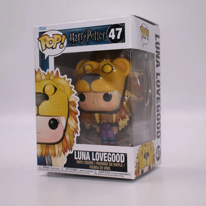 Funko Pop Official Genuine Harry Potter Luna Lovegood #47 Lion Head Vinyl Figure Collectible Model Doll Fan Gift