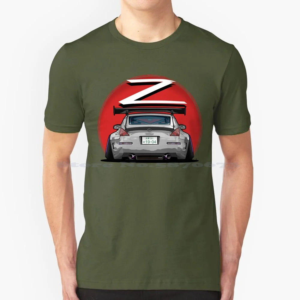 Nismo Fairlady 350z Z33 Gray 100% Cotton Hoodie 350z Nismo Z33 Midnight Blue Car Graphic Osmancetinyapici Gtr Power